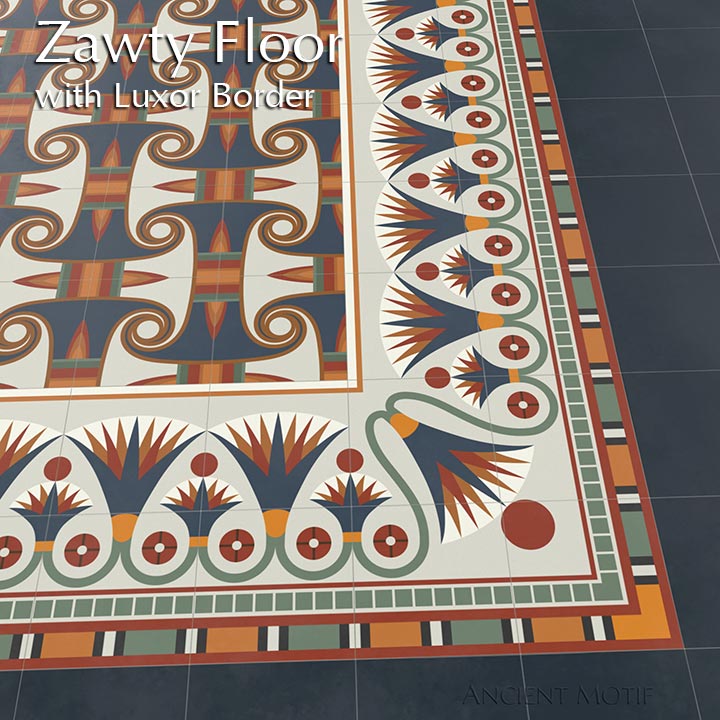 Encaustic Tile Flooring in Designer Colors