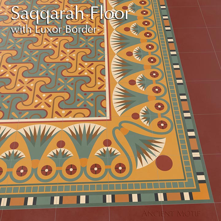 Ancient Motif Encaustic Cement Tile Floors
